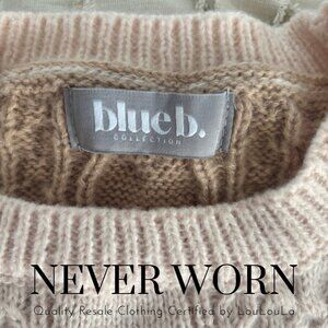 Blue B Color Block Sweater with Denim Sleeves | Never Worn | Size L